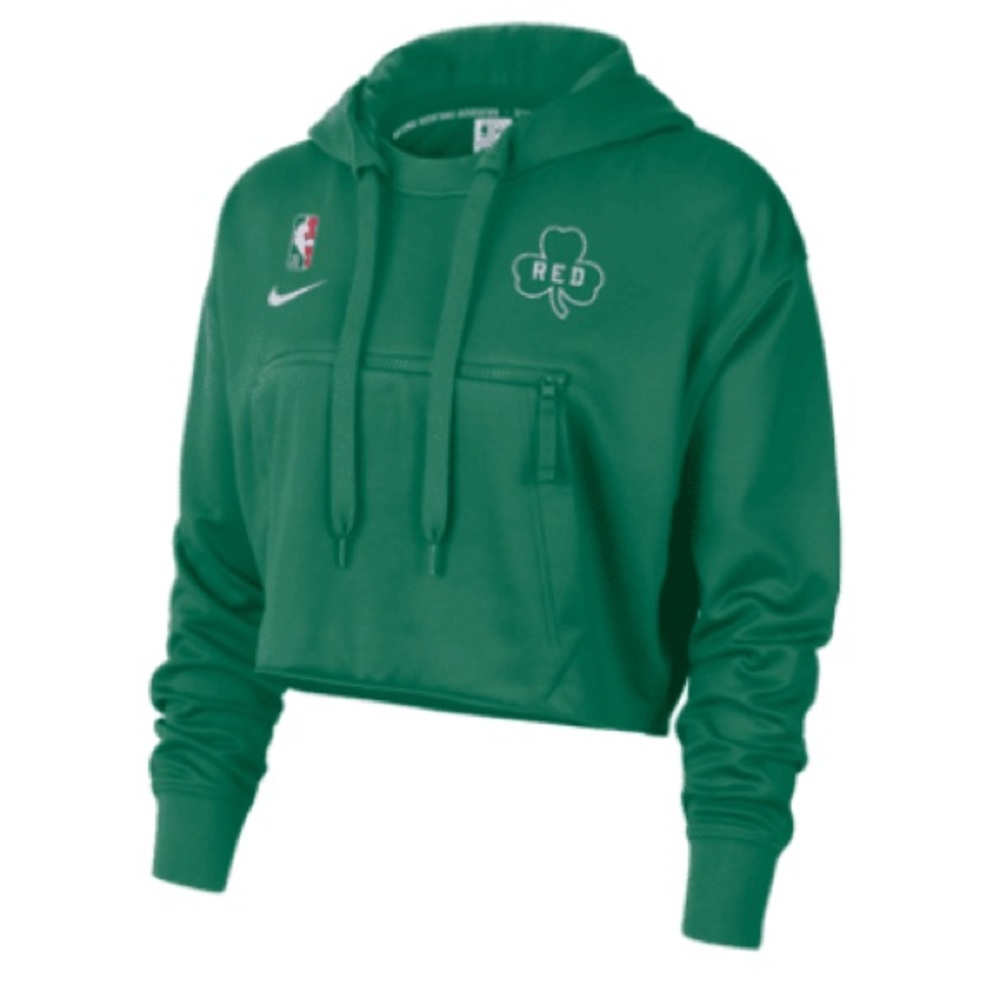 Boston Celtics Courtside Women's Nike NBA Fleece Pullover Hoodie